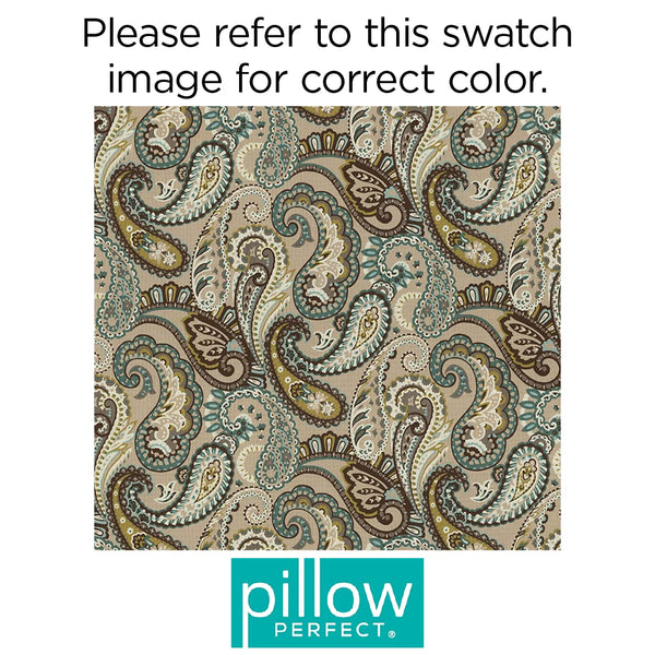 Paisley Split Back Chair Cushion with Ties – Deep Seat, Weather & Fade Resistant