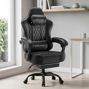 Big and Tall Gaming Chair with Footrest