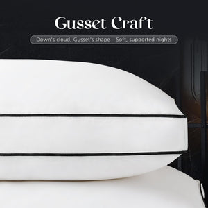 Hotel Collection Down Pillow Set of 2 – Soft Medium Firm Support