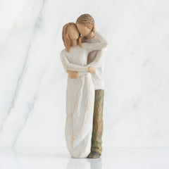 Couple Figurine Hand-Painted Resin Sculpture