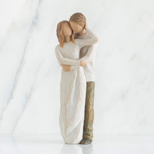 Couple Figurine Hand-Painted Resin Sculpture