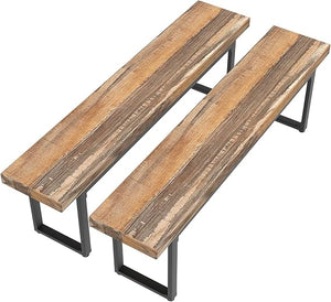 Dining Bench Set of 2 – Farmhouse Kitchen & Bedroom Bench