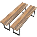 59-Inch Dining Bench Set of 2 – Industrial Kitchen & Bedroom Bench
