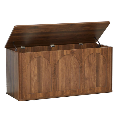 Lift-Top Storage Bench with Hidden Compartment