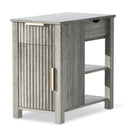 End Table with Charging Station & Storage