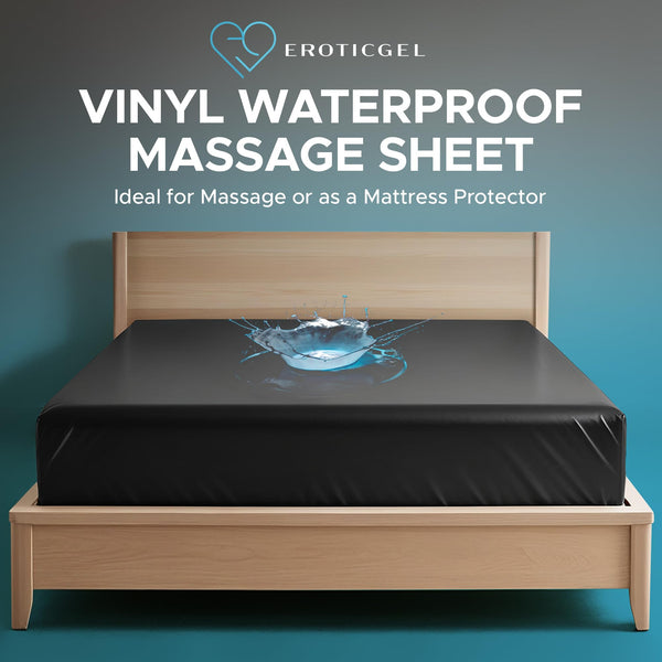 Waterproof Vinyl Fitted Massage Bed Sheet with Side Pocket