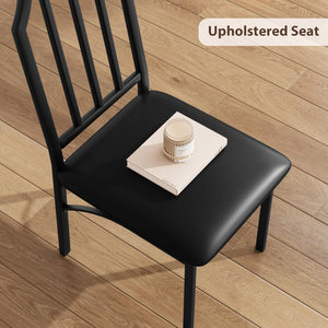 2-Person Dining Table Set with Upholstered Chairs