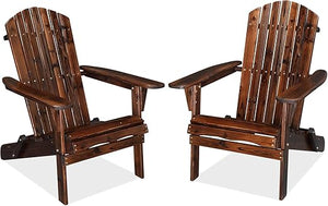 Folding Adirondack Chair – Solid Fir Wood, Outdoor