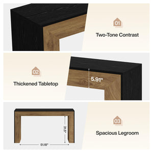 Industrial Counter Height Bar Table with MDF Top