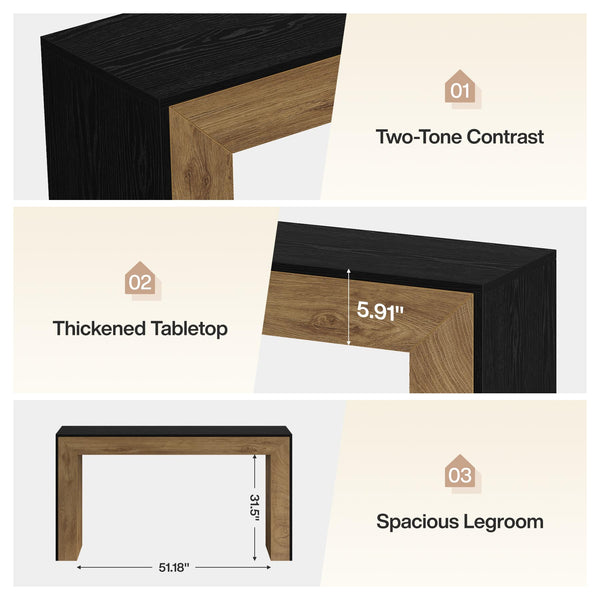 Industrial Counter Height Bar Table with MDF Top