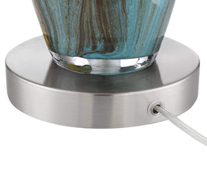 Modern Art Glass Table Lamps, Set of 2 – 26.75" High