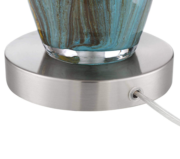 Modern Art Glass Table Lamps, Set of 2 – 26.75" High