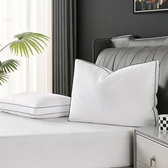 Hotel Collection Down Pillow Set of 2 – Soft Medium Firm Support