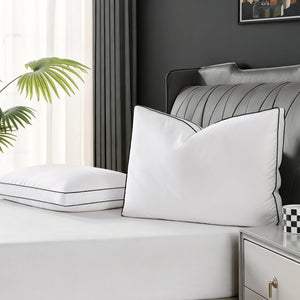 Hotel Collection Down Pillow Set of 2 – Soft Medium Firm Support