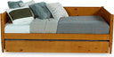 Mid-Century Modern Twin Daybed with Trundle — Solid Wood