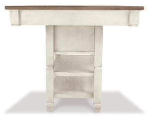 Rectangular Counter Dining Table with Storage