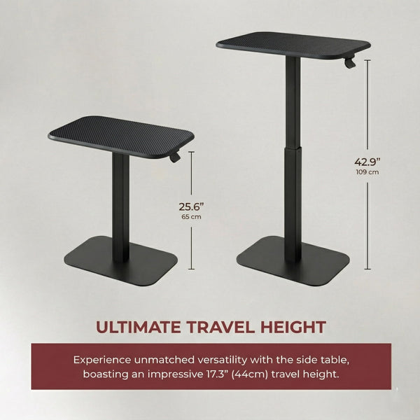 Height Adjustable C-Shape Side Table