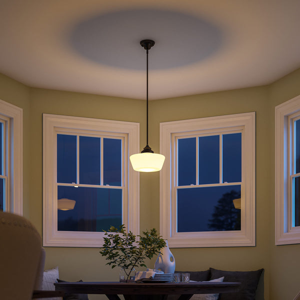 Cambridge Rustic Pendant Light – Blackened Oil Rubbed Bronze