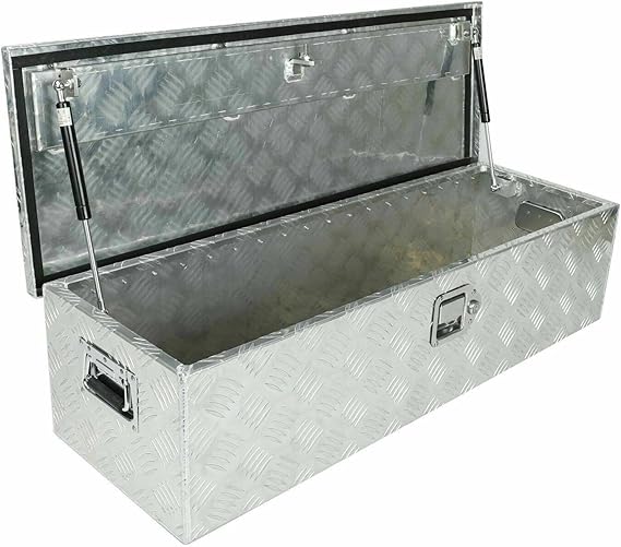 Aluminum Truck Bed Tool Box with Lock