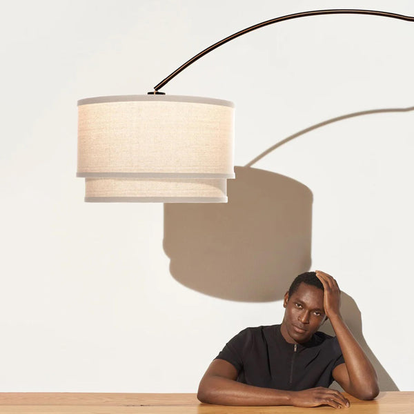 Arc Floor Lamp with Marble Base