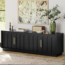 Mid-Century Modern TV Stand for 75 Inch TV – 67" Arched Media Console