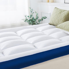 5-Inch Mattress Topper – Cotton Quilted Memory Foam Pillow Top with Elastic Straps