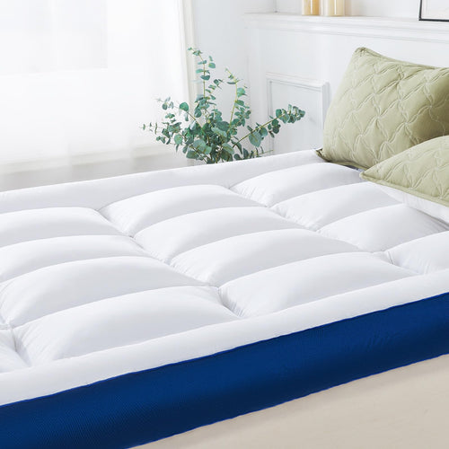 5-Inch Mattress Topper – Cotton Quilted Memory Foam Pillow Top with Elastic Straps