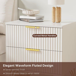 Modern Nightstand Set of 2 with Drawers