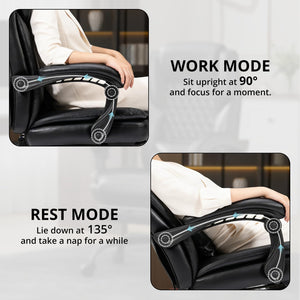 Big & Tall Reclining Office Chair with Footrest