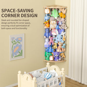 Corner Stuffed Animal Toy Organizer Shelf