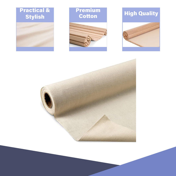Cotton Twill Tambour Cloth – Off-White, Sold by the Yard