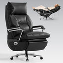 Dual Motor Electric Executive Office Chair with Footrest