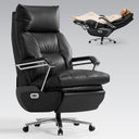 Dual Motor Electric Executive Office Chair with Footrest