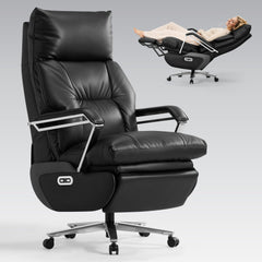 Dual Motor Electric Executive Office Chair with Footrest