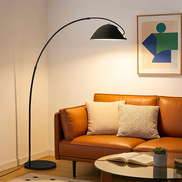 Arc Floor Lamp with Remote, Dimmable LED