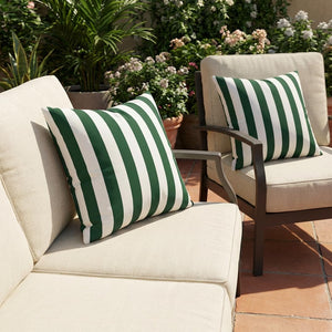 Outdoor Square Throw Pillows Set of 2 – 20"x20" All-Weather Spun Polyester
