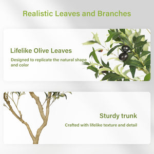 Artificial Olive Tree with Pot – Indoor Faux Plant