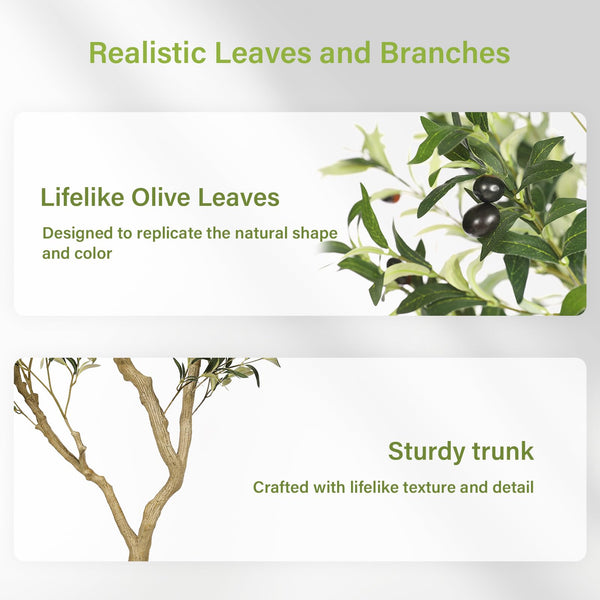 Artificial Olive Tree with Pot – Indoor Faux Plant
