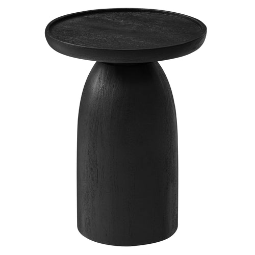 Round Solid Mango Wood Side Table