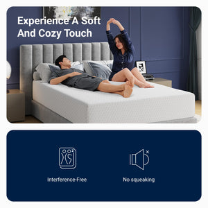 King Mattress 12 Inch with Bamboo Charcoal Memory Foam, Cooling & Pain Relief