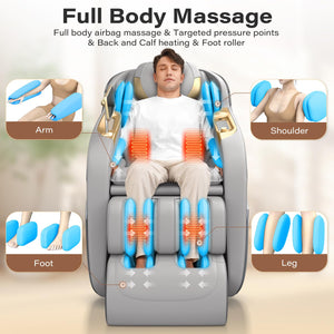 Full Body Massage Chair – Zero Gravity SL-Track Shiatsu