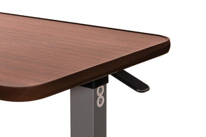 Pneumatic Adjustable Overbed Table with Wheels