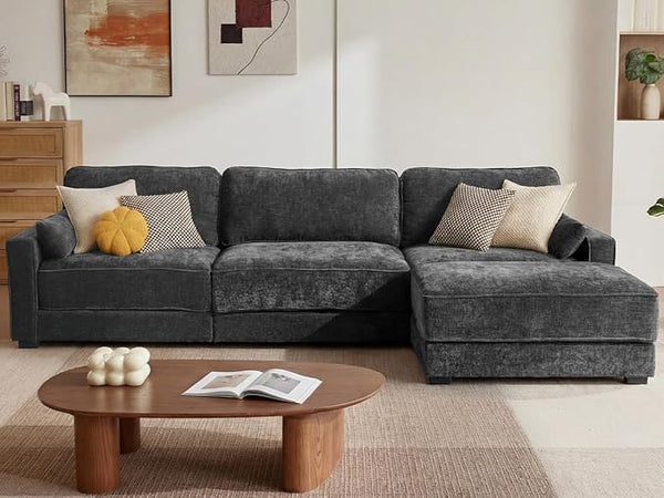 120" Modular Sectional Sofa with Ottoman