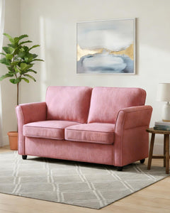 67" Chenille Loveseat Sofa with Removable Covers