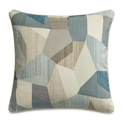 Blue Velvet Throw Pillow Set of 2 – 19 Inch Square Decorative Cushions