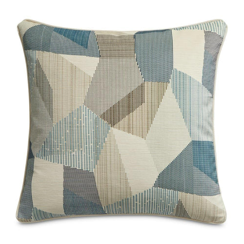 Blue Velvet Throw Pillow Set of 2 – 19 Inch Square Decorative Cushions