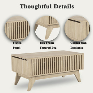 Lift Top Coffee Table with Hidden Compartment and Storage