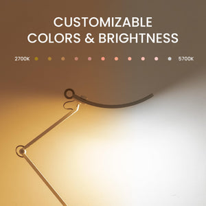 e-Reading LED Desk Lamp with Ultrawide Illumination & Auto-Dimming