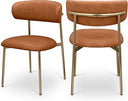 Vegan Leather Dining Chair Set of 2