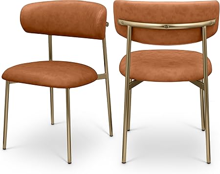 Vegan Leather Dining Chair Set of 2
